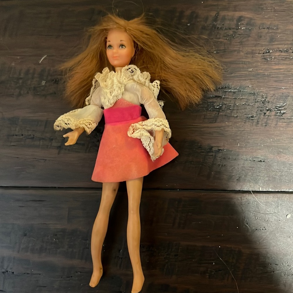 Vintage mattell rock flowers doll